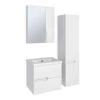 Тумба под раковину Runo Стокгольм 60 00-00001123 подвесная Белая — фото 4, Тумбы под раковину