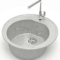 Кухонная мойка Bergg Z3 B003Q010 Светло-серая — фото 2, Кухонные мойки