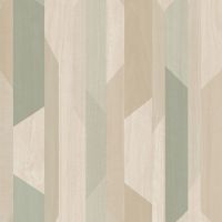 Обои Grandeco Asperia A 57001 Винил на флизелине (0,53*10,05) Бежевый/Коричневый/Зеленый, Геометрия — фото 1, Обои для стен