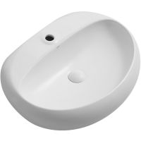 Раковина Abber Bequem 64 AC2112MW Белая матовая — фото 1, Раковины накладные