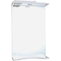 Зеркало Onika Коралл 55.01 205501 с подсветкой Белое — фото 1, Зеркала в ванную комнату