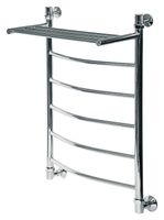 Водяной полотенцесушитель Ника Arc ЛД ВП 80/60 с полкой Хром — фото 3, Водяные полотенцесушители