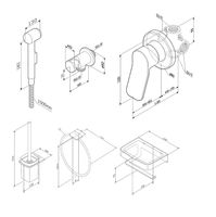 Комплект унитаза с инсталляцией AM.PM Inspire 2.0 CK50GD с сиденьем Микролифт с клавишей смыва Хром с гигиеническим душем и аксессуарами для ванной комнаты — фото 33, Комплекты унитаз + инсталляция