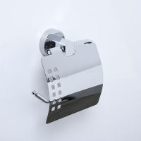 Держатель туалетной бумаги WasserKRAFT Mosel K-46625 с крышкой Хром — фото 2, Держатели туалетной бумаги