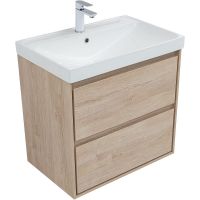 Товар: Тумба под раковину Aquanet Милан 70 336383 подвесная Дуб светлый - фото 4 Тумба под раковину Aquanet Милан 70 336383 подвесная Дуб светлый — фото 4, Мебель для ванной