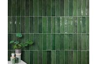 Керамическая плитка Monopole Ceramica Martinica Green настенная 7,5x30 см — фото 3, Керамическая плитка