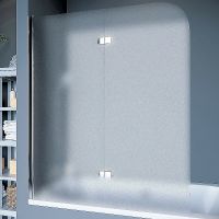 Шторка на ванну Koller Pool Waterfall Line 115 L QP97 профиль Хром стекло рифленое — фото 1, Неподвижные шторки для ванной