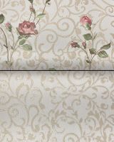 Обои Prima Italiana Colomba 80604 Винил на флизелине (1,06*10) Бежевый/Зеленый/Розовый, Вензель/Цветы — фото 5, Обои для стен