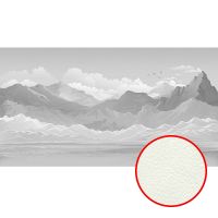 Фреска Ortograf Горы 33625 Фактура флок FLK Флизелин (5,5*3) Серый, Горы/Абстракция — фото 1, Фрески