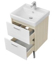 Товар: Тумба под раковину Aquaton Йорк 52 1A170501YOAV0 Белая Ясень фабрик - фото 2 Тумба под раковину Aquaton Йорк 52 1A170501YOAV0 Белая Ясень фабрик — фото 2, Тумбы под раковину
