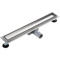 Душевой лоток Ростовская Мануфактура Сантехники РМС ТЛ-01-60х7 с решеткой под плитку — фото 1, Душевые лотки