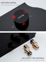 Душевая система Gappo G2495-86 Черная матовая — фото 7, Душевые стойки