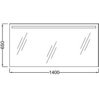 Зеркало Jacob Delafon 140 EB1420-NF с подсветкой и подогревом с сенсорным выключателем — фото 5, Зеркала в ванную комнату