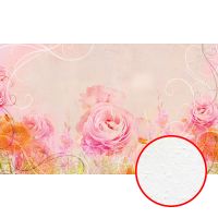 Фреска Ortograf Цветы 30573 Фактура бархат FX Флизелин (4,5*2,7) Розовый, Цветы/Абстракция — фото 1, Фрески