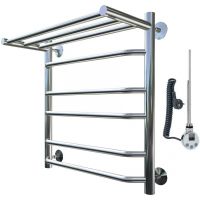 Электрический полотенцесушитель Тругор Браво 3 П элТЭН 60x50 с полкой Хром — фото 1, Электрические полотенцесушители