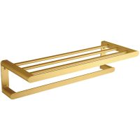 Полка для полотенец Nofer Capri 16223.G Золото матовое — фото 1, Полки для полотенец
