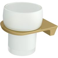 Стакан для зубных щеток WasserKRAFT Aisch K-5928 Золото матовое — фото 1, Мыльницы