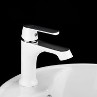 Смеситель для раковины Frap H31 F1031 Белый Хром — фото 4, Смесители для раковины