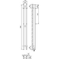 Электрический полотенцесушитель Laris Прайм Дуэт ЧКЧ 80х1200 R 73207609 Черный муар — фото 10, Электрические полотенцесушители