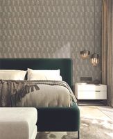 Обои Alessandro Allori Barbara 2608-5 Винил на флизелине (1,06*10,05) Зеленый/Бежевый, Геометрия — фото 2, Обои для стен