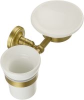 Товар: Стакан для зубных щеток с мыльницей Migliore Mirella 17176 Бронза - фото 2 Стакан для зубных щеток с мыльницей Migliore Mirella 17176 Бронза — фото 2, Стаканы для зубных щеток