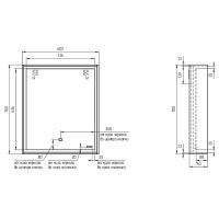 Товар: Зеркало Cersanit Louna 60 SP-LU-LOU60-Os с подсветкой Белый с сенсорным выключателем - фото 10 Зеркало Cersanit Louna 60 SP-LU-LOU60-Os с подсветкой Белый с сенсорным выключателем — фото 10, Мебель для ванной