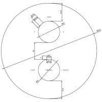 Смеситель для душа Omnires Y Y1236ROGL с термостатом Золото — фото 2, Смесители