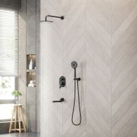 Товар: Душевая система Berges Nardis 3R 071014 Черная матовая - фото 9 Душевая система Berges Nardis 3R 071014 Черная матовая — фото 9, Встраиваемые душевые комплекты