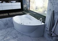 Акриловая ванна Aquatek Альтаир 158x119 L ALT160-0000067 без гидромассажа с фронтальной панелью с каркасом (вклеенный) со слив-переливом — фото 3, Акриловые ванны