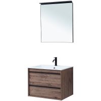 Комплект мебели для ванной Aquanet Lino 70 271954 подвесной Дуб веллингтон — фото 3, Комплекты мебели для ванной