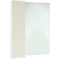 Зеркало со шкафом Bellezza Пегас 60 L 4610409002077 Бежевое — фото 1, Зеркальные шкафы в ванную