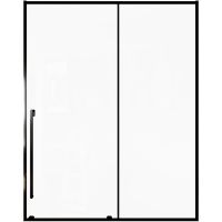 Душевая дверь Allen Brau Fantasy 160 3.11010.31 профиль Черный матовый стекло прозрачное — фото 2, Душевые двери в нишу