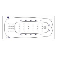 Товар: Акриловая ванна Whitecross Layla 170x75 0102.170075.100.NANO.CR с гидромассажем - фото 8 Акриловая ванна Whitecross Layla 170x75 0102.170075.100.NANO.CR с гидромассажем — фото 8, Ванны