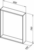 Зеркало Allen Brau Reality 60 1.32016.03 с подсветкой Латунь браш с сенсорным выключателем — фото 8, Зеркала в ванную комнату