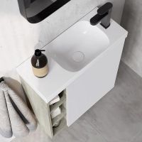 Корпус тумбы под раковину Aqwella Alba 60 R ALB0106RLS подвесной Камень натуральный — фото 3, Мебель для ванной