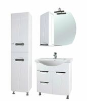 Шкаф пенал Bellezza Глория 40 L 4629505712018 Белый — фото 2, Пеналы для ванной комнаты