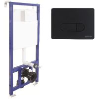 Товар: Комплект унитаза WellWant Tesoro WWU01111W с инсталляцией Berges Wasserhaus Novum D5 040235 с сиденьем Микролифт и Черной клавишей смыва - фото 12 Комплект унитаза WellWant Tesoro WWU01111W с инсталляцией Berges Wasserhaus Novum D5 040235 с сиденьем Микролифт и Черной клавишей смыва — фото 12, Комплекты унитаз + инсталляция