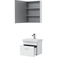 Комплект мебели для ванной Aquanet Верона 50 254065 подвесной Белый — фото 6, Комплекты мебели для ванной