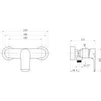 Товар: Смеситель для душа beWash Bliss BVMM0SH123 Хром - фото 2 Смеситель для душа beWash Bliss BVMM0SH123 Хром — фото 2, Смесители