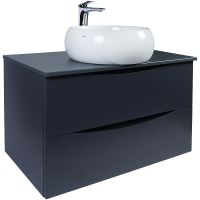 Тумба под раковину Bond Cube 80 T07807 подвесная Серая матовая — фото 12, Мебель для ванной