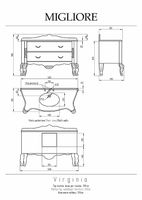 Товар: Столешница под раковину Migliore Virginia 139 28421 Bianco Cristallino - фото 3 Столешница под раковину Migliore Virginia 139 28421 Bianco Cristallino — фото 3, Раковины
