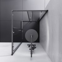 Товар: Душевой уголок AM.PM Gem S 100х80 W93G-404-100280-BT профиль Черный матовый стекло прозрачное - фото 3 Душевой уголок AM.PM Gem S 100х80 W93G-404-100280-BT профиль Черный матовый стекло прозрачное — фото 3, Прямоугольные душевые уголки