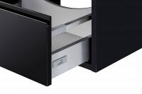 Товар: Тумба под раковину Aquaton Римини 60 1A226601RN950 подвесная Черный глянец - фото 4 Тумба под раковину Aquaton Римини 60 1A226601RN950 подвесная Черный глянец — фото 4, Мебель для ванной