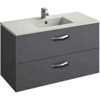 Тумба под раковину Jacob Delafon Ola 100 EB392RU-N14 подвесная Серый антрацит — фото 1, Тумбы под раковину