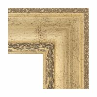 Зеркало Evoform Exclusive 122х62 BY 3506 с фацетом в багетной раме - Состаренное серебро с орнаментом 120 мм — фото 2, Мебель для ванной