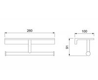 Держатель туалетной бумаги Timo Selene 10045/00 Хром — фото 3, Держатели туалетной бумаги
