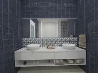 Керамическая плитка Керлайф Smalto Decor 4 Verde настенная 15х15 см — фото 2, Керамическая плитка