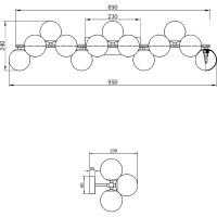 Товар: Настенный светильник Maytoni Modern Dallas MOD547WL-13BS Белый Золото - фото 4 Настенный светильник Maytoni Modern Dallas MOD547WL-13BS Белый Золото — фото 4, Светильники