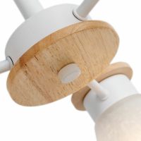 Люстра Artelamp Tyler A1031PL-3WH Белая Светлое дерево — фото 3, Люстры