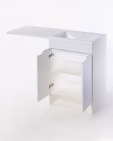 Тумба с раковиной Orange Sistema 120 R STD-120TUW+RAR Белая — фото 9, Тумбы с раковиной